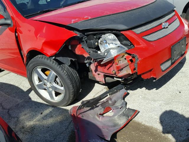 1G1AL15F267620145 - 2006 CHEVROLET COBALT LT RED photo 10