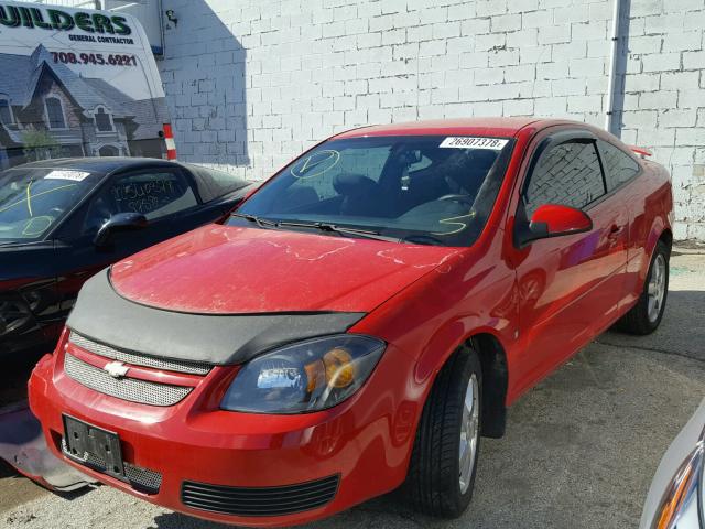 1G1AL15F267620145 - 2006 CHEVROLET COBALT LT RED photo 2