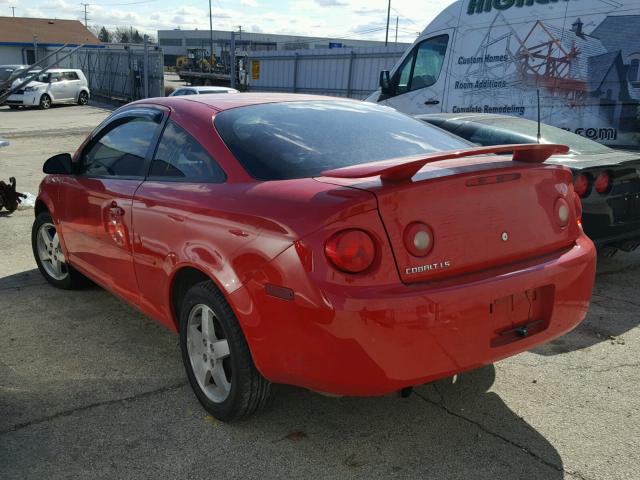 1G1AL15F267620145 - 2006 CHEVROLET COBALT LT RED photo 3