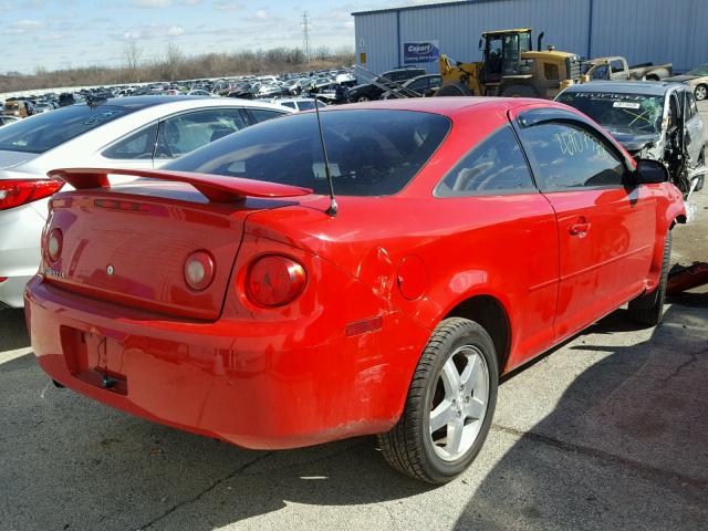 1G1AL15F267620145 - 2006 CHEVROLET COBALT LT RED photo 4