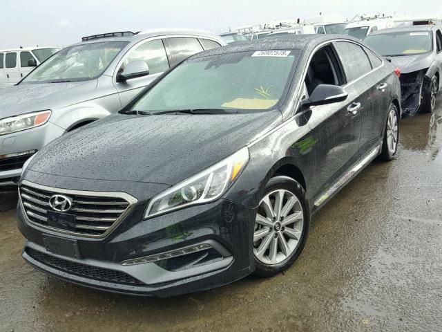 5NPE34AF9GH272132 - 2016 HYUNDAI SONATA SPO BLACK photo 2