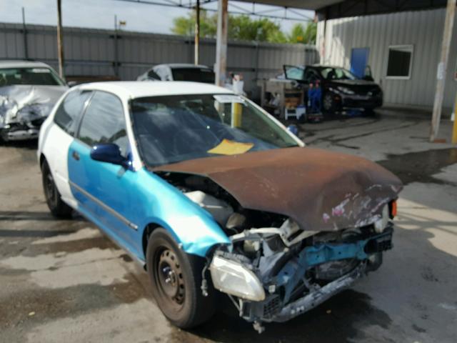 2HGEH2349NH502776 - 1992 HONDA CIVIC CX WHITE photo 1