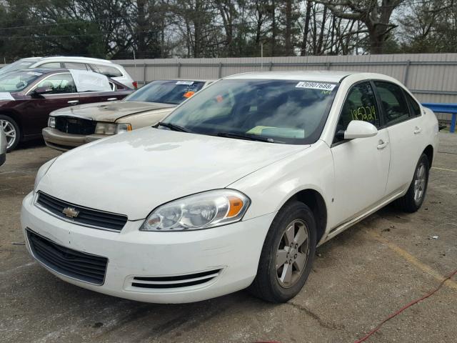 2G1WT55K589125000 - 2008 CHEVROLET IMPALA LT WHITE photo 2