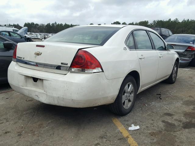 2G1WT55K589125000 - 2008 CHEVROLET IMPALA LT WHITE photo 4