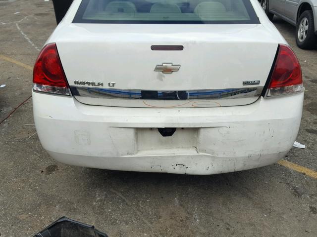 2G1WT55K589125000 - 2008 CHEVROLET IMPALA LT WHITE photo 9