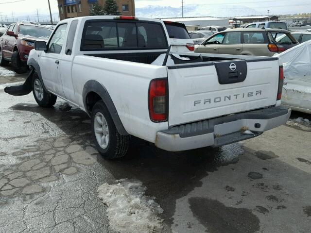 1N6DD26S62C345221 - 2002 NISSAN FRONTIER K WHITE photo 3