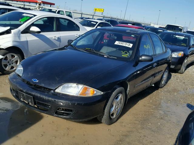 1G1JC5249Y7147390 - 2000 CHEVROLET CAVALIER BLACK photo 2