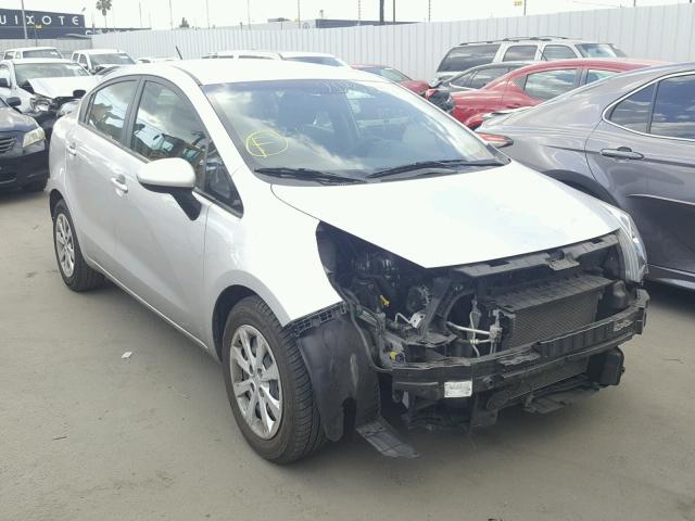 KNADM4A35D6277989 - 2013 KIA RIO LX SILVER photo 1