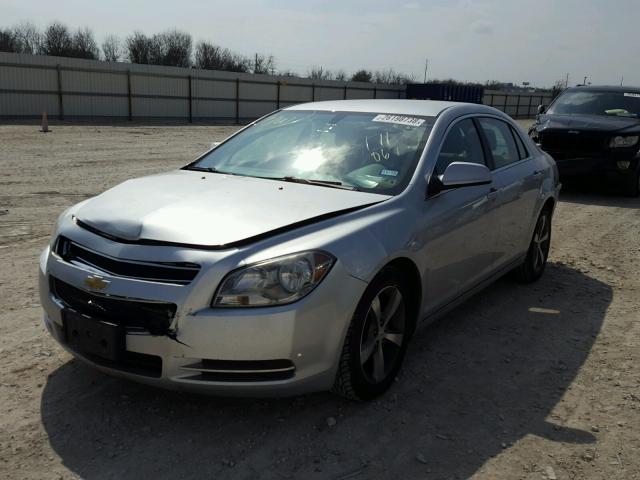 1G1ZC5EU7BF171067 - 2011 CHEVROLET MALIBU 1LT 银色 照片 2