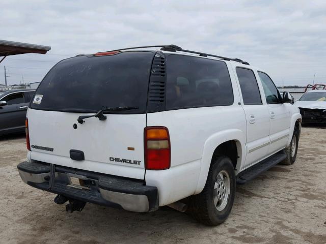 3GNEC16ZX2G359984 - 2002 CHEVROLET SUBURBAN C WHITE photo 4