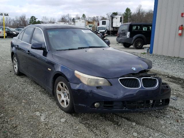 WBANA53534B847187 - 2004 BMW 525 I BLUE photo 1