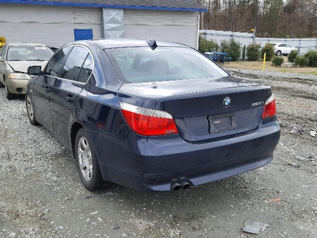 WBANA53534B847187 - 2004 BMW 525 I BLUE photo 3