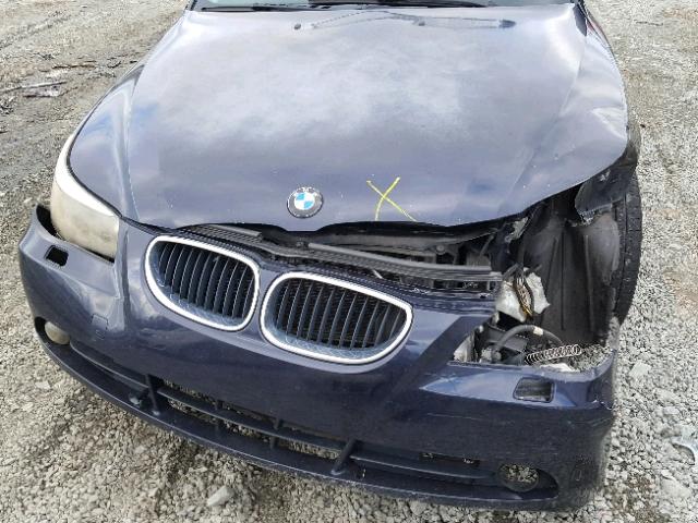 WBANA53534B847187 - 2004 BMW 525 I BLUE photo 7