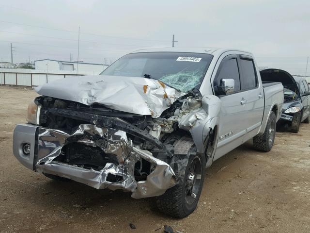 1N6BA07D49N307859 - 2009 NISSAN TITAN XE SILVER photo 2