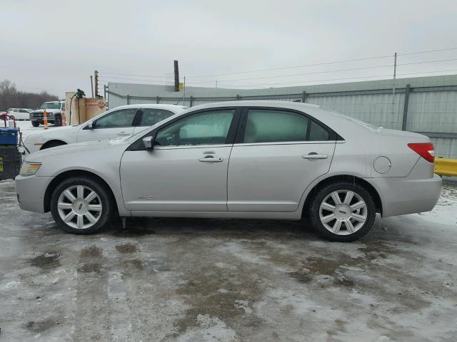 3LNHM28T17R609072 - 2007 LINCOLN MKZ SILVER photo 9