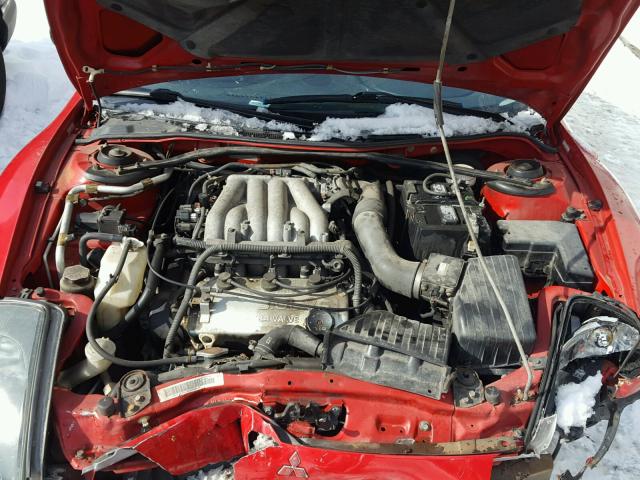 4A3AC54H61E141309 - 2001 MITSUBISHI ECLIPSE GT RED photo 7