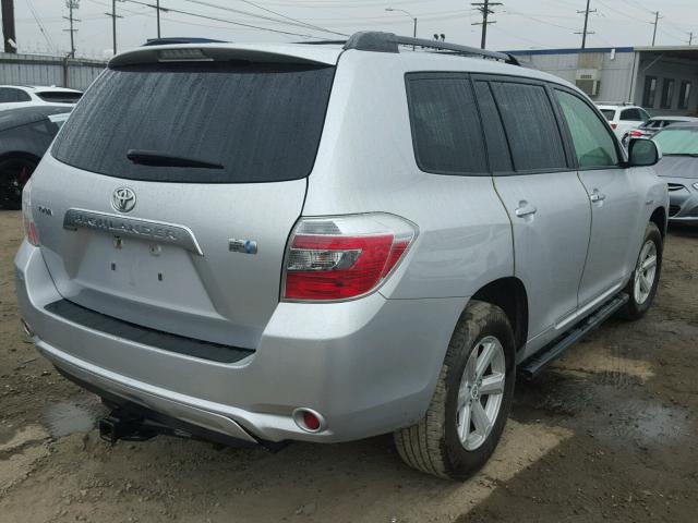 JTEEW41A482014403 - 2008 TOYOTA HIGHLANDER SILVER photo 4