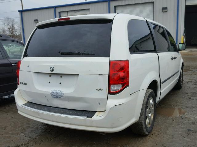 2C4RDGAGXCR180307 - 2012 DODGE RAM VAN WHITE photo 4