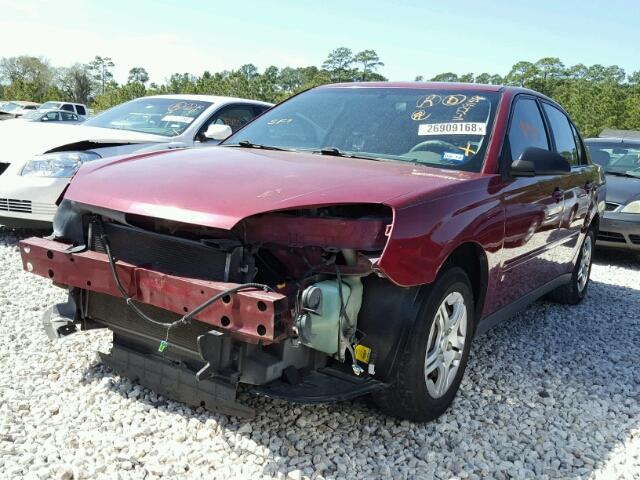 1G1ZS58F67F229158 - 2007 CHEVROLET MALIBU LS MAROON photo 2