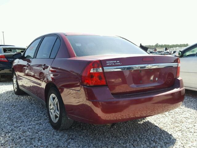 1G1ZS58F67F229158 - 2007 CHEVROLET MALIBU LS MAROON photo 3