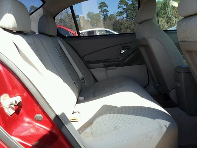 1G1ZS58F67F229158 - 2007 CHEVROLET MALIBU LS MAROON photo 6