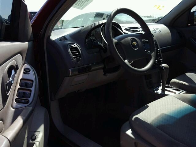 1G1ZS58F67F229158 - 2007 CHEVROLET MALIBU LS MAROON photo 9