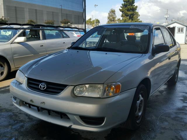 1NXBR12E22Z580632 - 2002 TOYOTA COROLLA CE SILVER photo 2