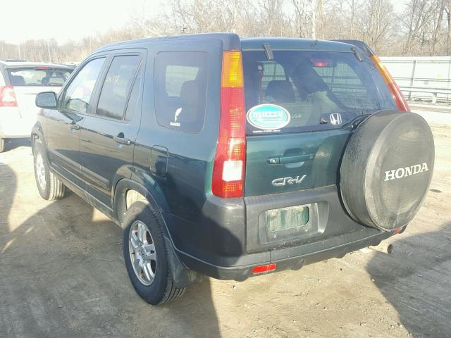 JHLRD78894C050885 - 2004 HONDA CR-V EX GREEN photo 3