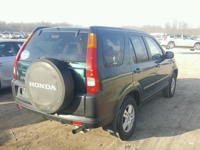 JHLRD78894C050885 - 2004 HONDA CR-V EX GREEN photo 4