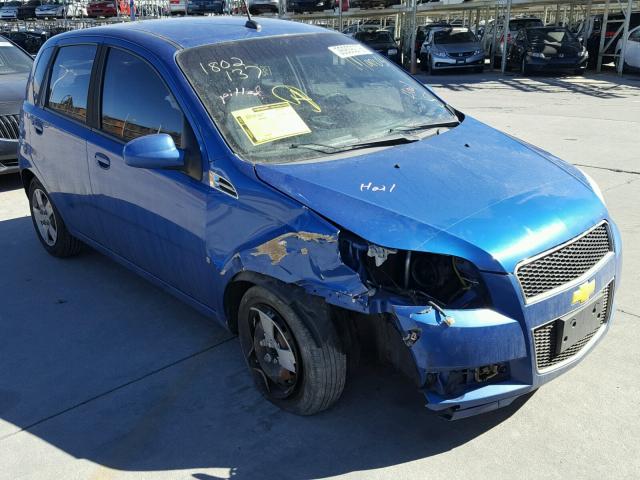 KL1TD66E29B306116 - 2009 CHEVROLET AVEO LS BLUE photo 1
