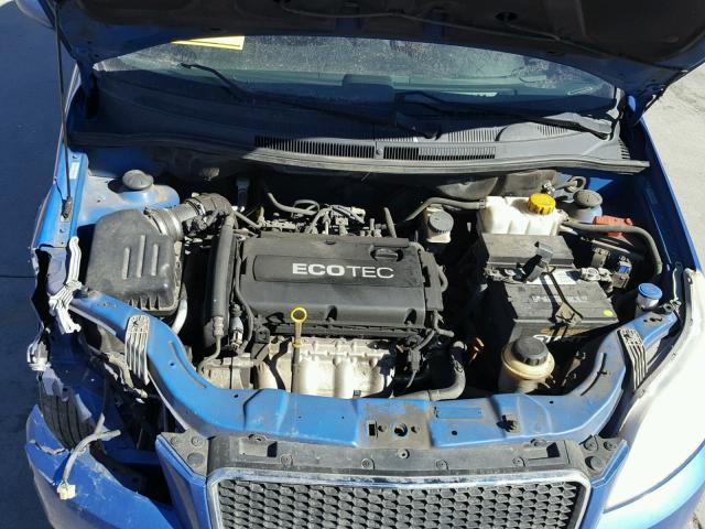 KL1TD66E29B306116 - 2009 CHEVROLET AVEO LS BLUE photo 7