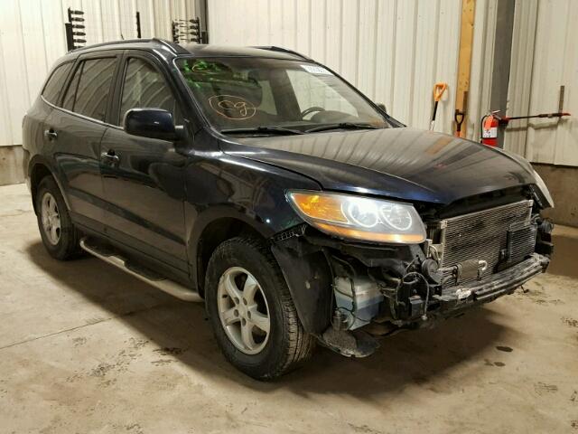 5NMSG73E38H217591 - 2008 HYUNDAI SANTA FE G BLUE photo 1