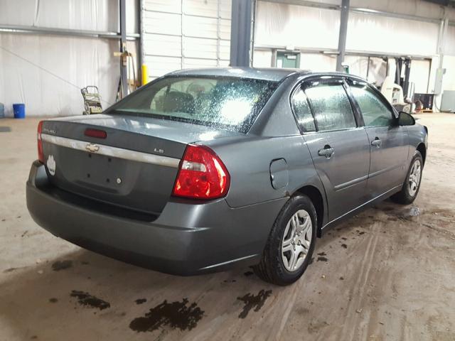 1G1ZS51F86F163768 - 2006 CHEVROLET MALIBU LS GRAY photo 4