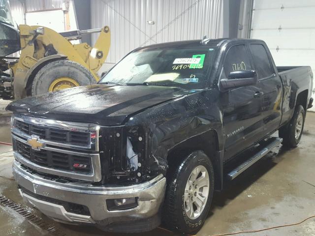 1GCVKREC4FZ405273 - 2015 CHEVROLET SILVERADO BLACK photo 2