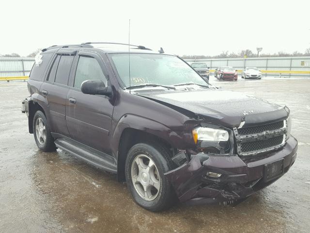 1GNDT13S782125564 - 2008 CHEVROLET TRAILBLAZE MAROON photo 1