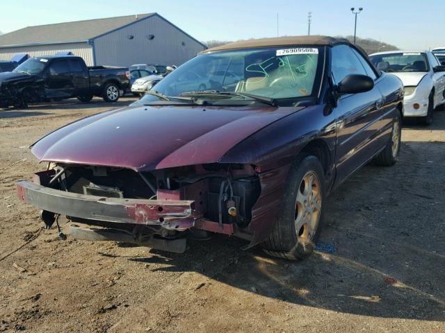 3C3EL55H9WT334214 - 1998 CHRYSLER SEBRING JX PURPLE photo 2