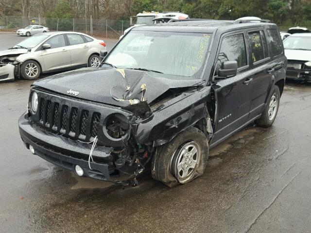 1C4NJPBA8ED643102 - 2014 JEEP PATRIOT SP BLACK photo 2