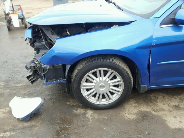 1C3LC56R88N205866 - 2008 CHRYSLER SEBRING TO BLUE photo 9