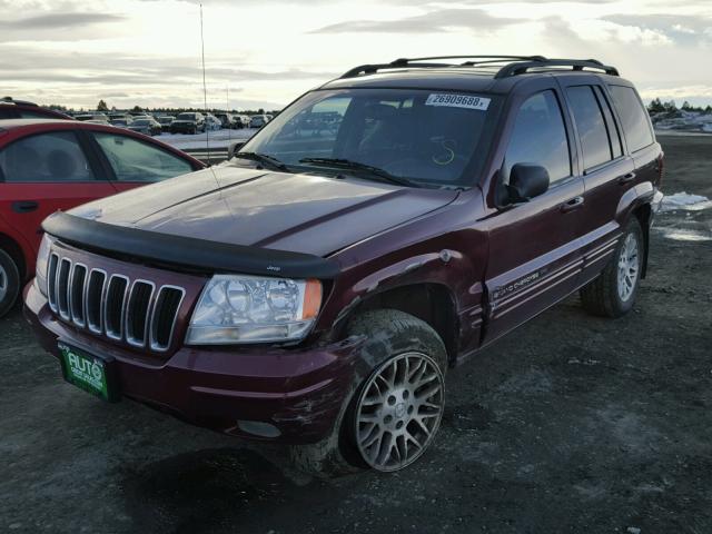 1J4GW58N53C538622 - 2003 JEEP GRAND CHER MAROON photo 2