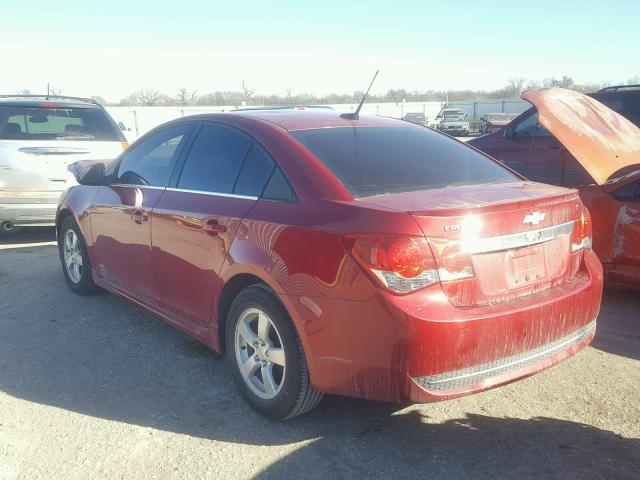 1G1PC5SB7E7215187 - 2014 CHEVROLET CRUZE LT RED photo 3