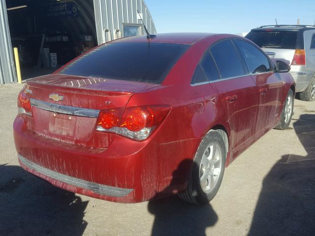 1G1PC5SB7E7215187 - 2014 CHEVROLET CRUZE LT RED photo 4