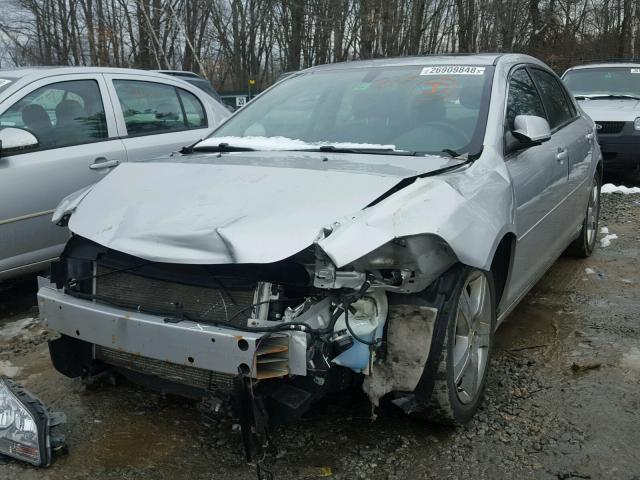 1G1ZD5E75BF304366 - 2011 CHEVROLET MALIBU 2LT SILVER photo 2