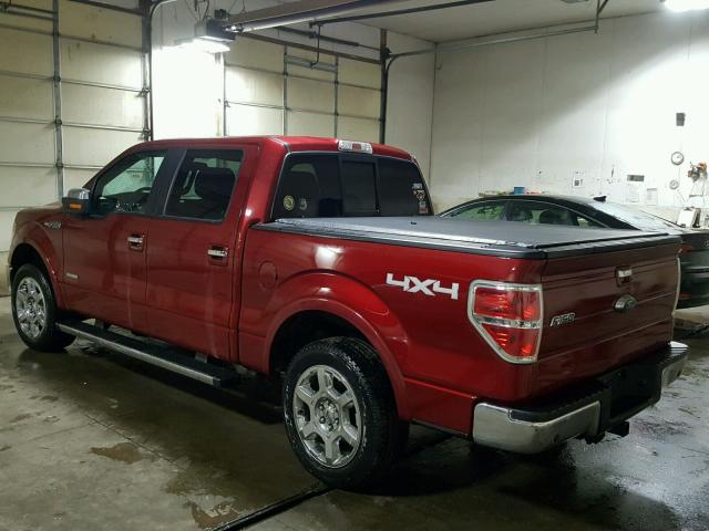 1FTFW1ETXDKG44892 - 2013 FORD F150 SUPER RED photo 3