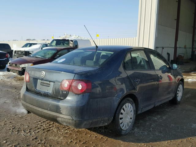 3VWJZ71K28M033820 - 2008 VOLKSWAGEN JETTA S BLUE photo 4