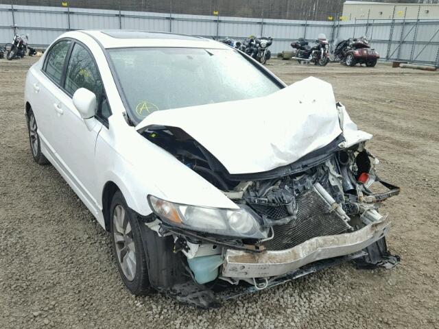 2HGFA16929H529706 - 2009 HONDA CIVIC EXL WHITE photo 1