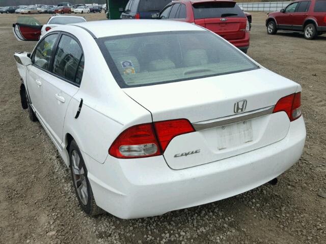 2HGFA16929H529706 - 2009 HONDA CIVIC EXL 白色 照片 3