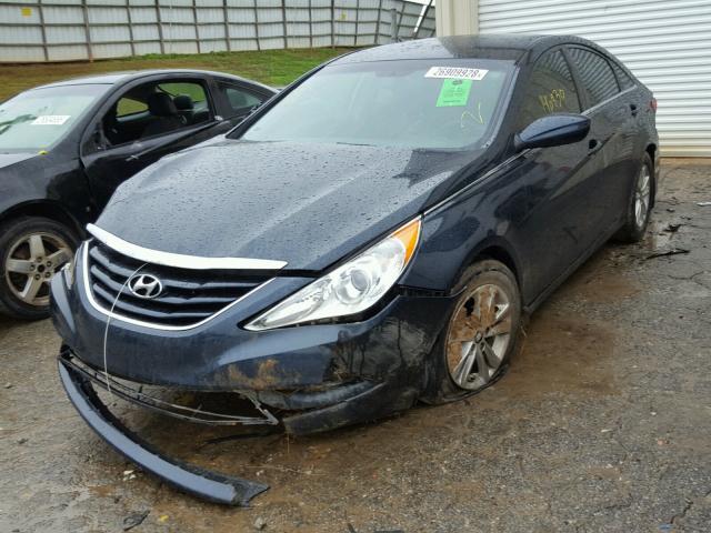 5NPEB4AC9CH370144 - 2012 HYUNDAI SONATA GLS BLUE photo 2