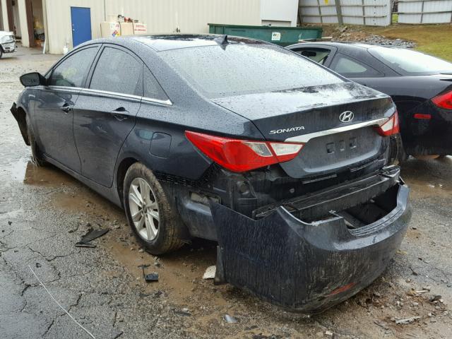 5NPEB4AC9CH370144 - 2012 HYUNDAI SONATA GLS BLUE photo 3