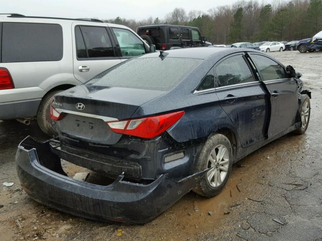 5NPEB4AC9CH370144 - 2012 HYUNDAI SONATA GLS BLUE photo 4