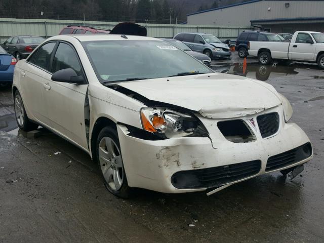 1G2ZG57B194140995 - 2009 PONTIAC G6 WHITE photo 1